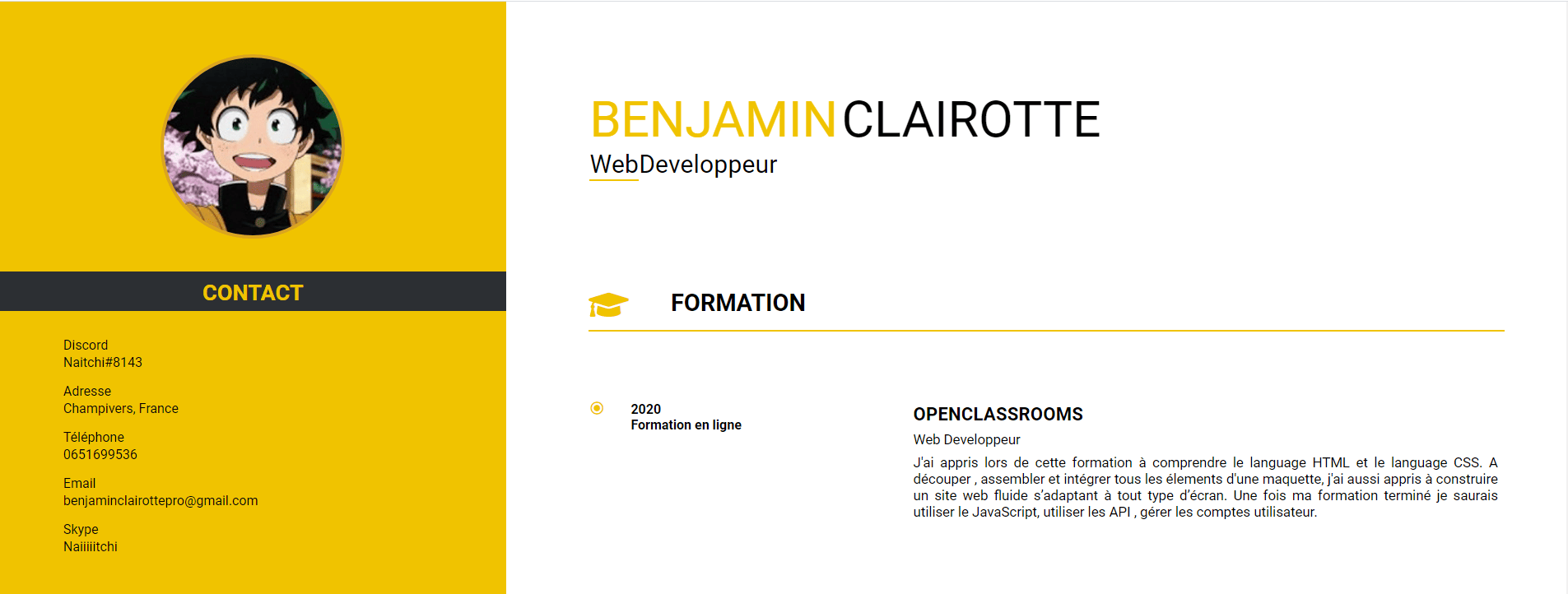 site créé pour le projet 2 d'OpenClassrooms